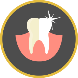 Bleaching - Icon mit Darstellung einer Zahnaufhellung