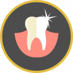 Bleaching - Icon mit Darstellung einer Zahnaufhellung